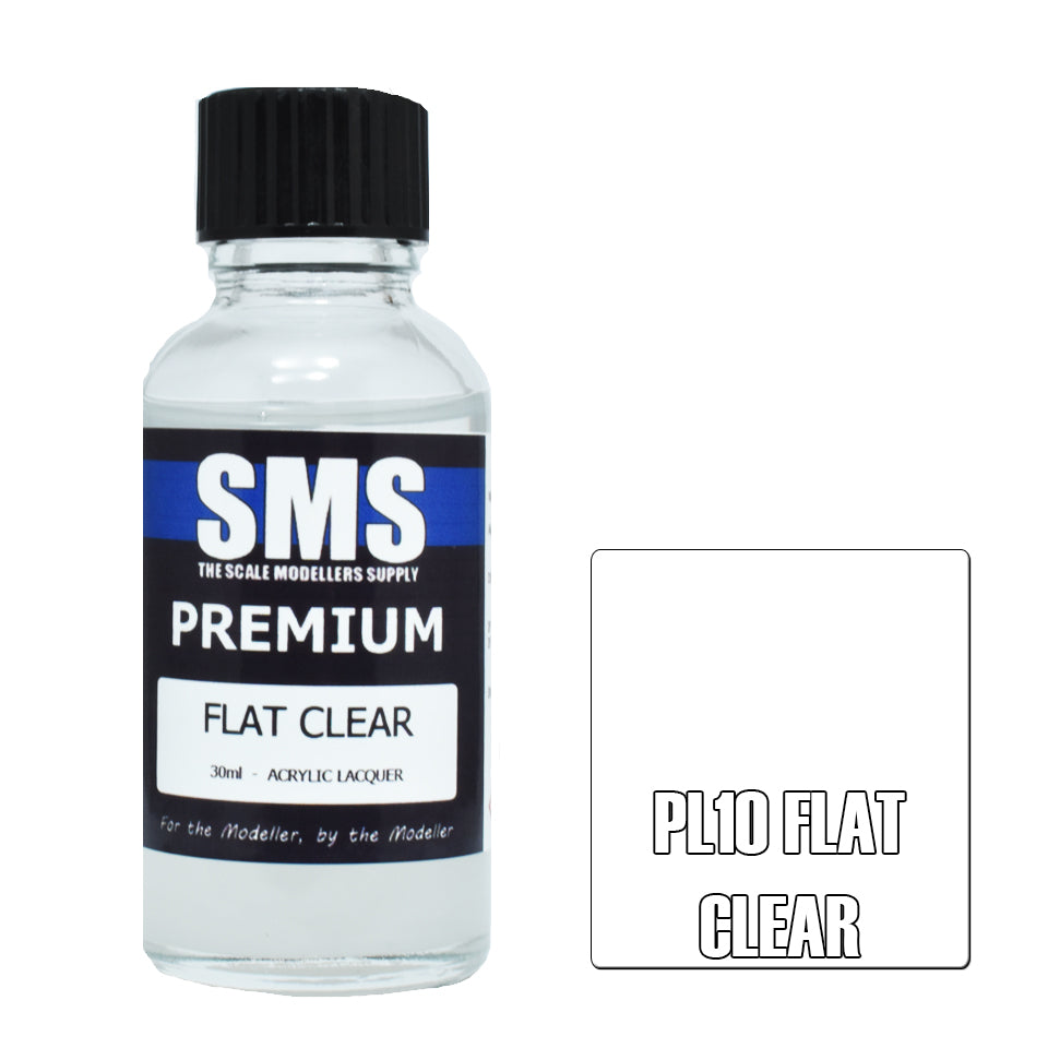 SMS Acrylic Lacquer Premium Flat Clear 30ml